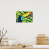 Poster "Bloo Bird" Art de Mike Quinn (Cuisine)