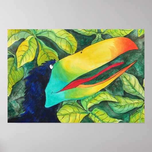 Poster "Bloo Bird" Art de Mike Quinn (Devant)