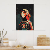 Poster Bloodhound Astronaut Poster, Bloodhound Retro (Cuisine)