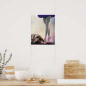 Poster Bloodhound Et Danseur De Ballet (Cuisine)