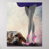Bloodhound Et Danseur De Ballet