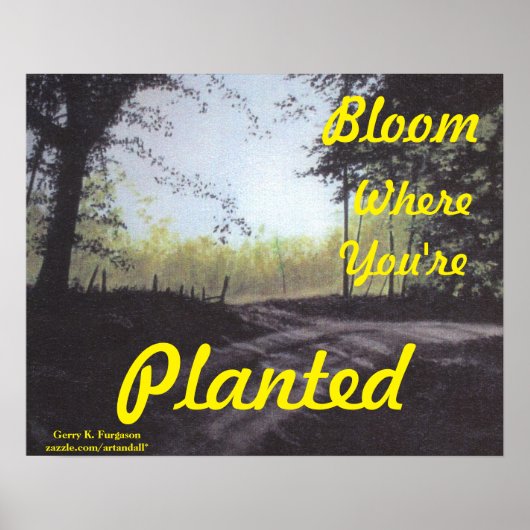 POSTER "BLOOM OÙ VOUS ÊTES PLANTÉ" (Devant)