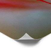 Poster "Bloom rouge", feuille d'érable (Coin)