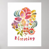 Poster Blooming (Devant)