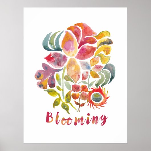 Poster Blooming (Devant)