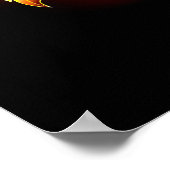 Poster Blooming Fire Rose (Coin)