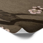 Poster Blooming Plum Blossom à la Pleine lune par Ohara K (Coin)