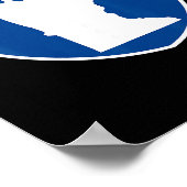 Poster Bloomington Minnesota Map Highway Interstate Sign  (Coin)