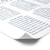 Poster Blooms Chics | Carte des sièges floraux de la Mari (Coin)