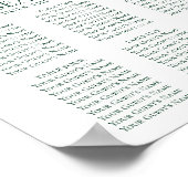 Poster Blooms rustiques | Carte de siège en terre cuite M (Coin)