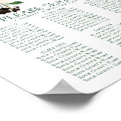 Poster Blooms rustiques | Carte des sièges en terre cuite (Coin)