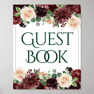 Poster Blooms rustiques Connexion rouge Terracotta et M