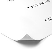 Poster Blooms rustiques | Terracotta Red Social Distances (Coin)