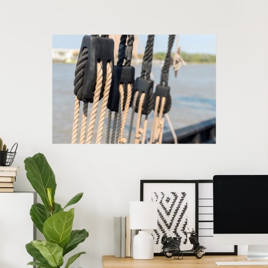 Poster Bloquer Et Attaquer Un Navire (Bureau à domicile)