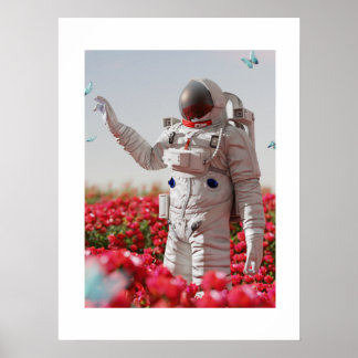 Poster Blossom & Astronaut