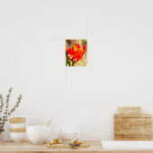 Poster Blossom de la tulipe rouge (Cuisine)
