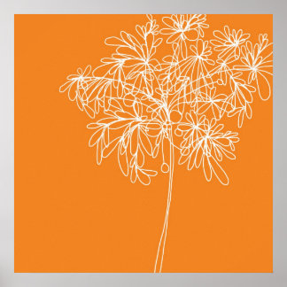 Poster Blossom Pop Orange
