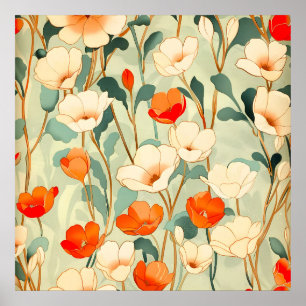 Poster Blossom vintage
