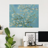 Poster Blossoms d'amandes par Vincent Van Gogh (Bureau à domicile)