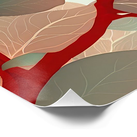 Poster Blossoms de coings rouges (Coin)