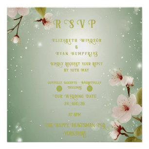 Poster Blossoms of Love" Collection Faire-part de mariage