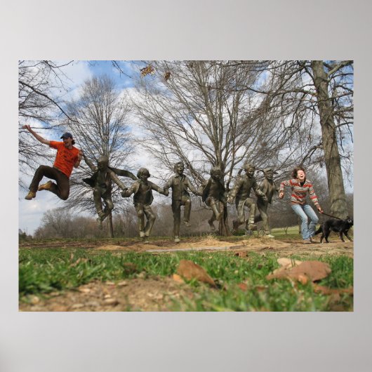 Poster Blount Cultural Park Jumping Statue (Devant)