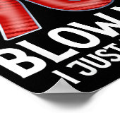 Poster Blow Me I Turned 90 Years Old Funny 90th Birthday (Coin)