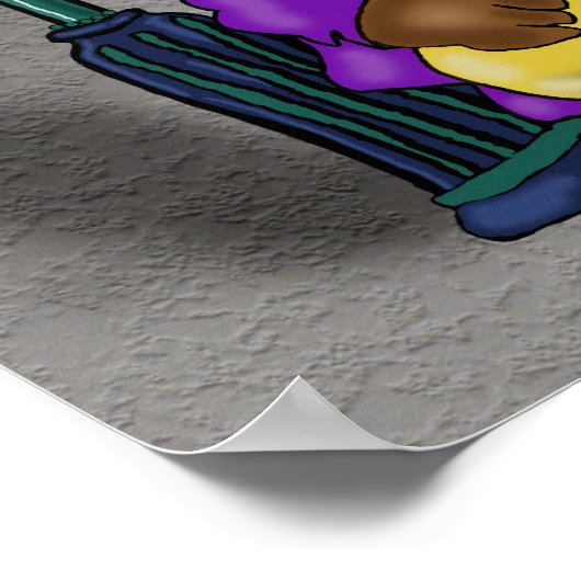 Poster "Blowin' on Bourbon" - par Kev Moore (Coin)