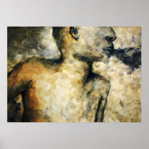 Poster blowing smoke