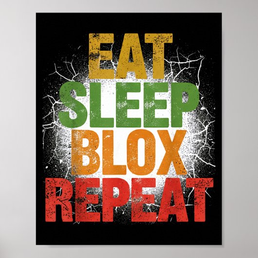 Poster Blox Gaming _ Eat Sleep Blox Repeat _ Kids Gaming (Devant)