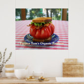 Poster BLT avec tomate géante (Cuisine)
