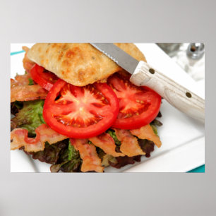 Poster BLT Sur Une Roulette Ciabatta