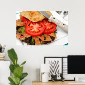 Poster BLT Sur Une Roulette Ciabatta (Bureau à domicile)