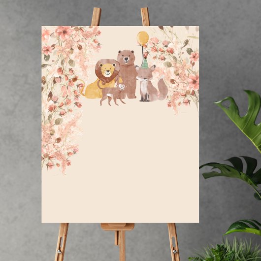 Poster Blu Créez Votre Propre Boho Safari Pampas Grass