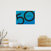 Poster Blue 50 Décennie Anniversaire (Cuisine)