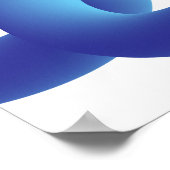 Poster Blue Abstract Waves  (Coin)