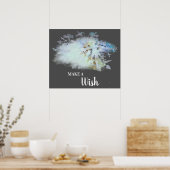 Poster *~* Blue AbstractDANDELION Faire un voeu (Cuisine)