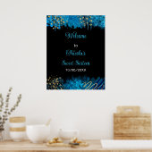 Poster Blue Alcohol Enk Sweet 16 Anniversaire Fête Bienve (Cuisine)
