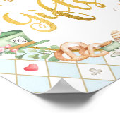 Poster Blue Alice in Wonderland OFF WITH HER GIFTS Sign (Coin)