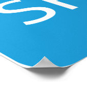 Poster Blue and White Free Shipping Icon (Coin)