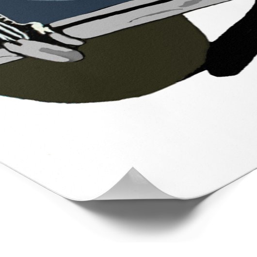 Poster Blue Austin Healey Sprite (Coin)