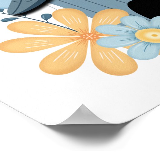 Poster Blue Bird House (Coin)