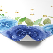 Poster Blue Blonde cheveux fille fête d'anniversaire Bien (Coin)