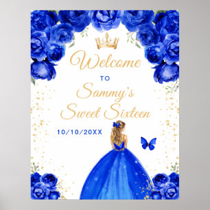 Poster Blue Blonde cheveux Princesse Sweet sixteen Bienve