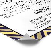 Poster Blue Boho Elephant, Babysitter, Garderie, Nourritu (Coin)