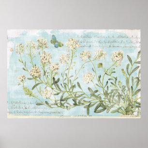 Poster Blue Botanical