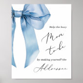 Poster Blue Bow aide la maman occupée à s'adresser à une (Devant)