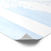 Poster Blue Bow Boy Baptism Welcome (Coin)