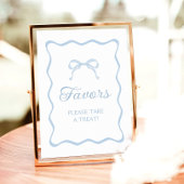 Poster Blue Bow Favoriser