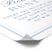 Poster Blue Bow Hunt Coquette Trouvez Le Jeu De Guess Bow (Coin)